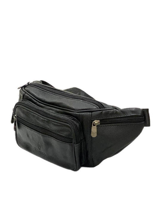 Leather Waist Bag Black