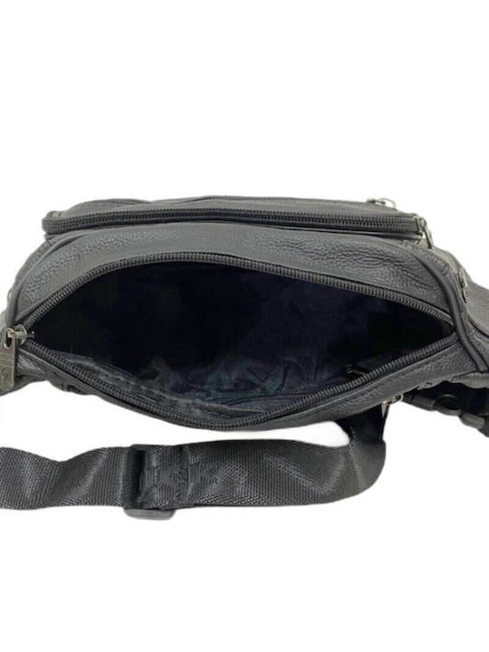 Leather Waist Bag Black