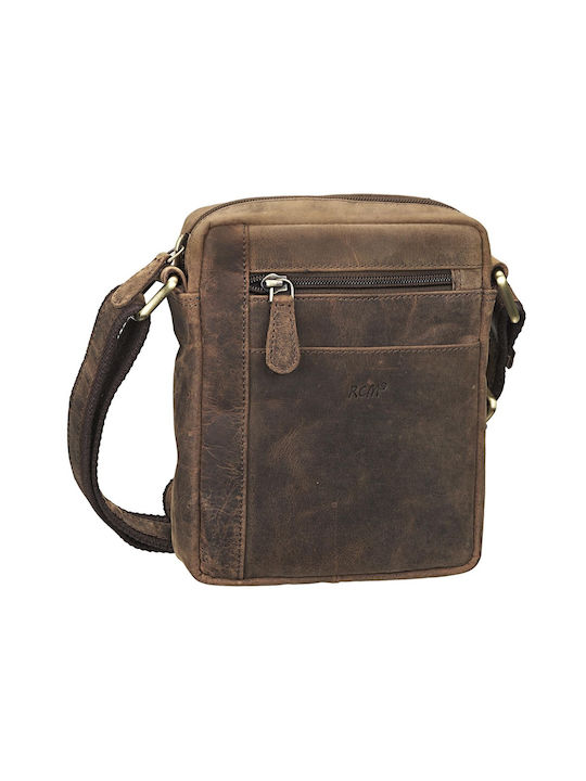 RCM Leather Men's Bag Shoulder / Crossbody Brown