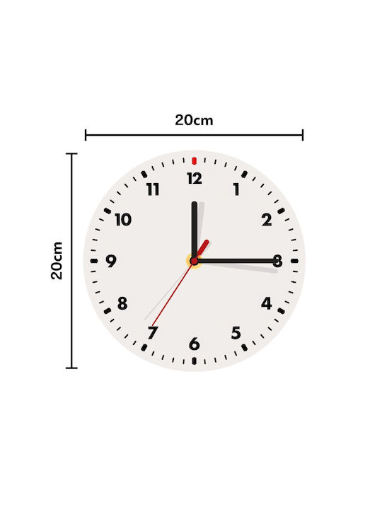 Koupakoupa Σημαία Αλβανίας Wall Clock Wooden