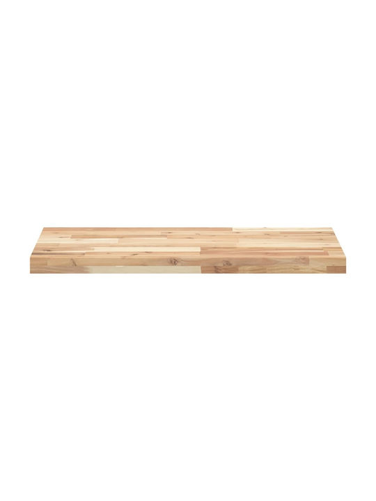 vidaXL Rectangular Bookcase Shelf made of Solid Wood Acacia 140x40x4cm 3279487 1pcs