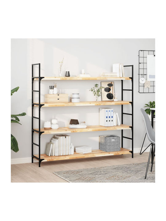 vidaXL Rechteckig Bücherregal aus Massivholz Acacia 160x30x4cm 3279467 1Stück
