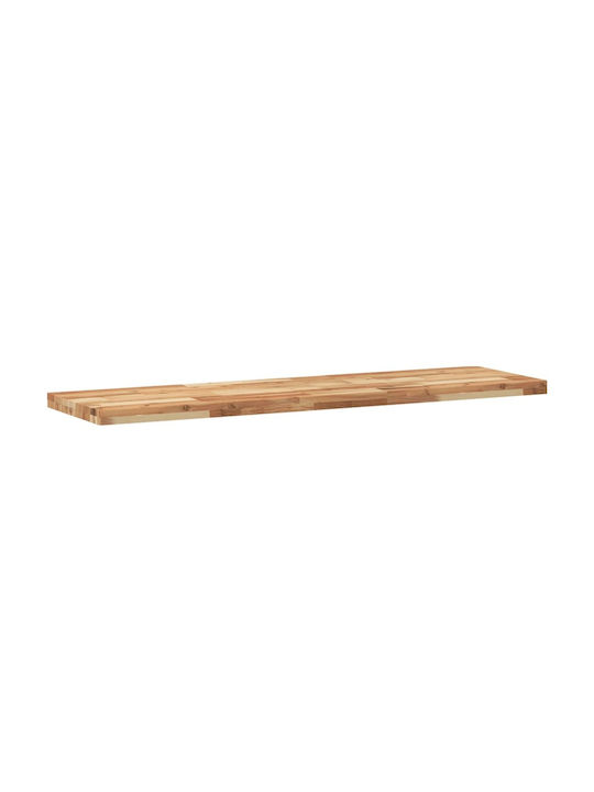 vidaXL Rectangular Bookcase Shelf made of Solid Wood Olive 120x40x4cm 3279643 1pcs