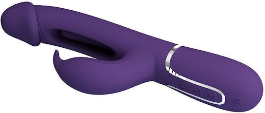 Pretty Love Kampas Rabbit 3 In 1 Multifunction Vibrator Tongue Violet