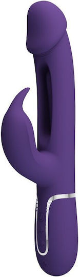 Pretty Love Kampas Rabbit 3 In 1 Multifunction Vibrator Tongue Violet