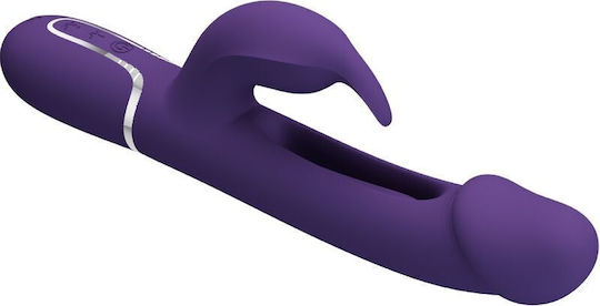 Pretty Love Kampas Rabbit 3 In 1 Multifunction Vibrator Tongue Violet