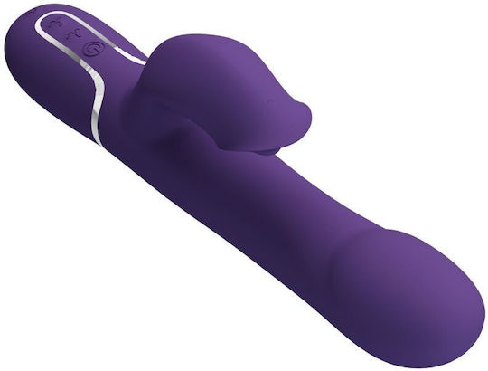 Pretty Love Zalin Rabbit Vibrator Pearls 4 In 1 Purple