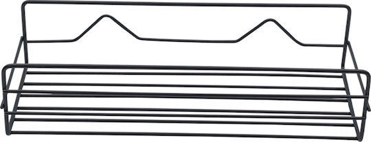 Uncle George Wall Mounted Bathroom Shelf Metallic 27x10x7cm Black