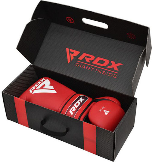 RDX RDX-APEX-PRO-RD Боксови Ръкавици Кожени за Състезание Червени