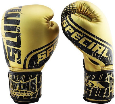 Twins Special Synthetic Leather Boxing Competition Gloves Black