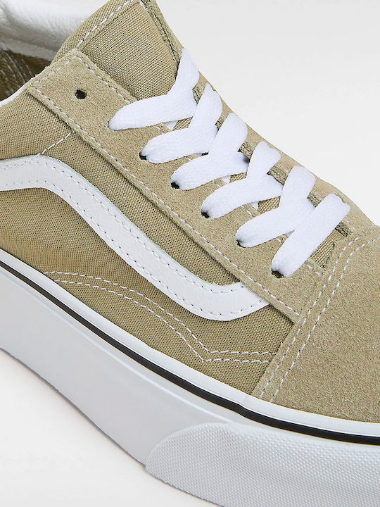 Stackform Flatforms Sneakers Olive