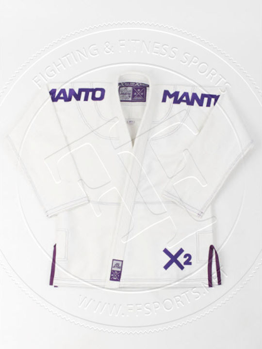 Manto Ανδρική Στολή Brazilian Jiu Jitsu Λευκή