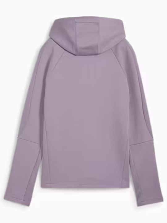 Evostripe Women's Sweatshirt Jacket Hooded Pale Plum