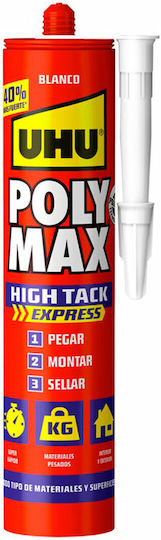 UHU Poly Max High Tack Express Sealant Silicone White 440gr