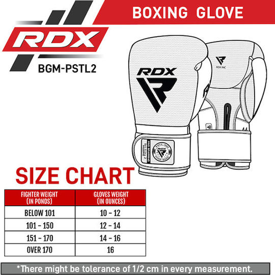 RDX Mark Pro Boxing Gloves made of Synthetic Leather for Match Gold