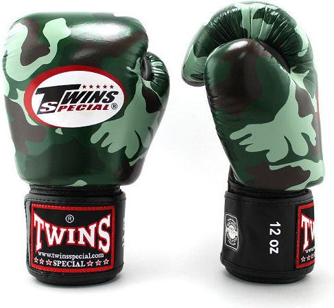 Twins Special Γάντια Πυγμαχίας Δερμάτινα για Αγώνα Πράσινα