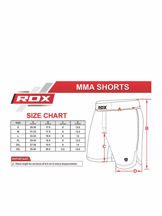 RDX RDX-MMAS-T15-BL Σορτσάκι MMA Blau
