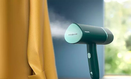 Philips Series 3000 Ατμοκαθαριστής Ρούχων Χειρός 1000W με Δοχείο 120ml Πράσινος
