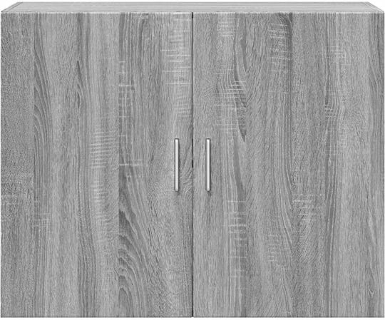 Hängeschrank fürs Wohnzimmer aus Spanplatte Grau 80x42,5x64 cm