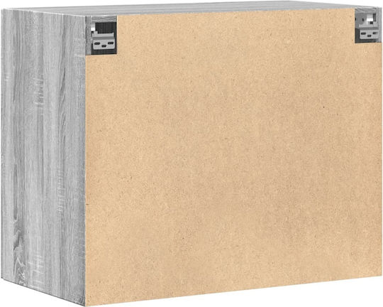 Hängeschrank fürs Wohnzimmer aus Spanplatte Grau 80x42,5x64 cm