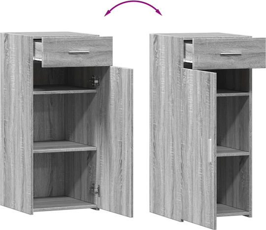 Wohnzimmer Nische aus Spanplatte Grau 40x42.5x93cm