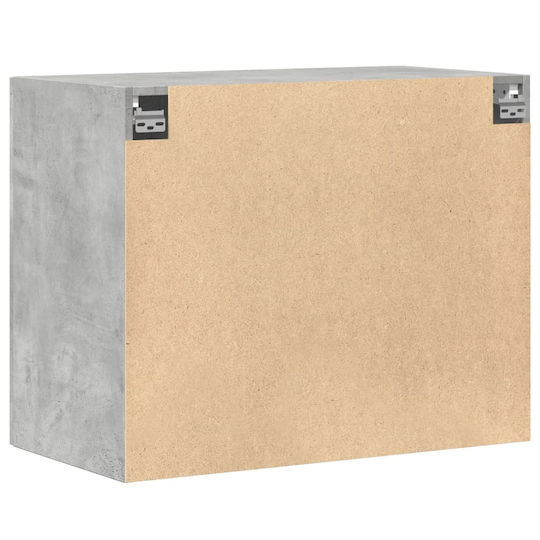 vidaXL Ντουλάπι Μπάνιου 80x42.5x64cm Γκρι