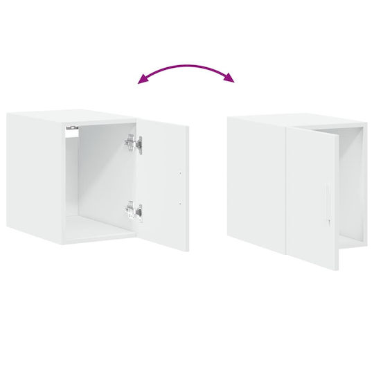 vidaXL Badezimmerschrank B30xT42.5xH40cm Weiß