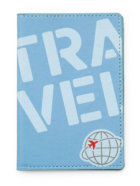 Kikkerland Jet Set Passport Case Light Blue TT60