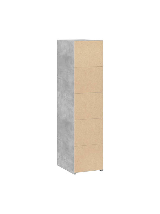 Bibliothek Grau 30x41x124cm