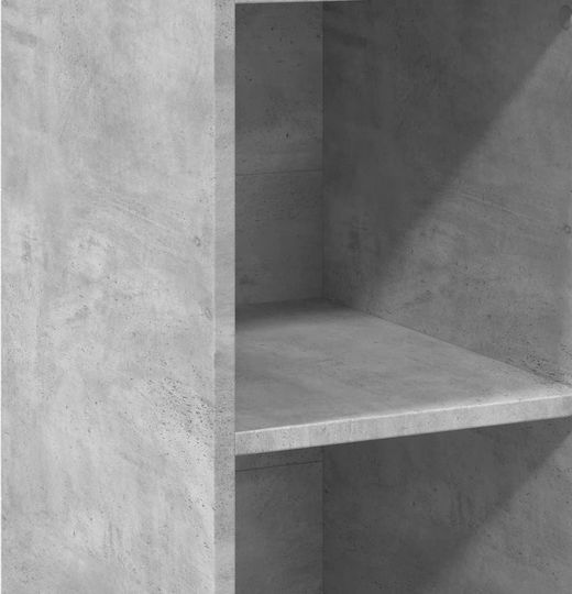 Bibliothek Grau 30x41x124cm
