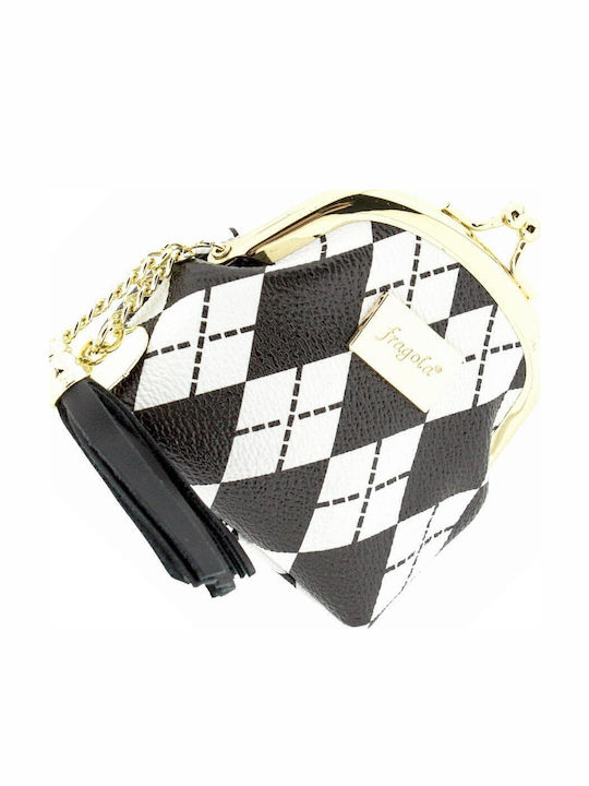 Squares Small Women's Wallet Coins Black