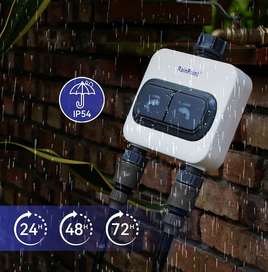 Central Control Double Irrigation Controller Wifi Rain Sensor Pro Set 2x Ανταλλακτικό Ηλιακού Θερμοσίφωνα