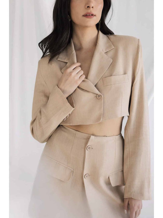 Ciel Concept Linen Reworked Sand Skirt