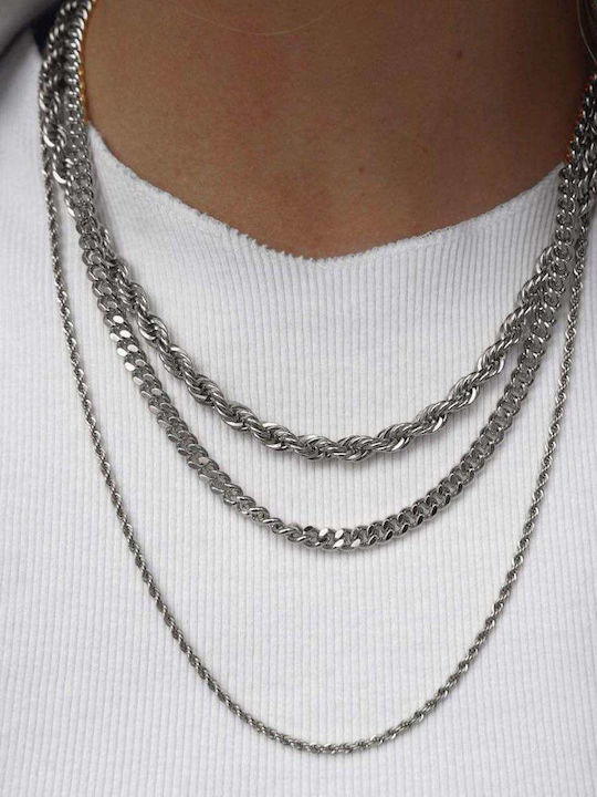 Goldsmith Αλυσίδα Λαιμού Στριφτή Επιχρυσωμένη