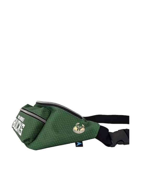NBA Kids Waist Bag Green 32cmx15cmx15cmcm MILWAUKEE BUCKS