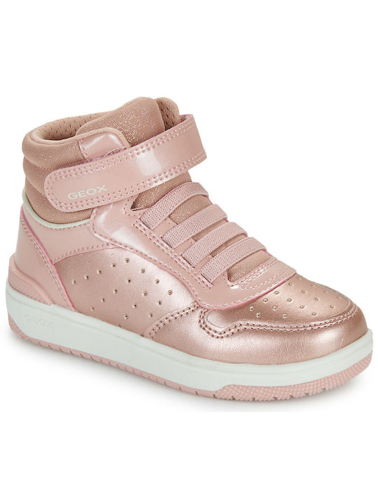 Geox J Washiba Kinder Sneakers Hoch Anatomisch Rosa