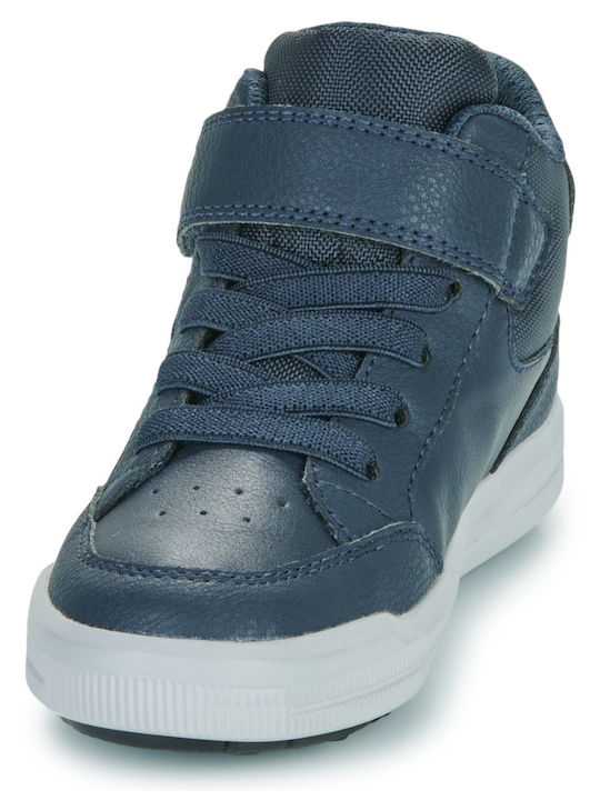J Arzach Kids Sneakers High Anatomic with Scratch Blue