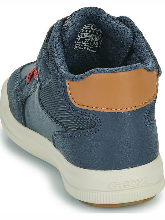 J Arzach Παιδικά Sneakers High Ανατομικά με Σκρατς Μπλε