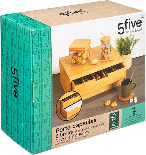 5Five Wooden Capsule Drawer 34x34x14.5cm 179601