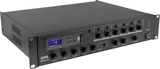 HPA HPA MPA240Z Integrat Amplificator comercial 240W/100V și Conexiuni USB/FM/Bluetooth