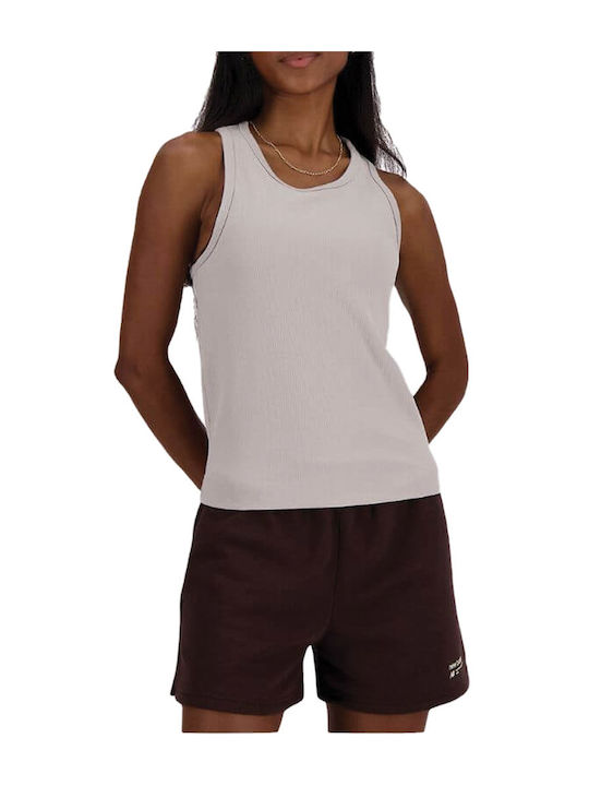New Balance Γυναικεία Αθλητική Μπλούζα Μπεζ