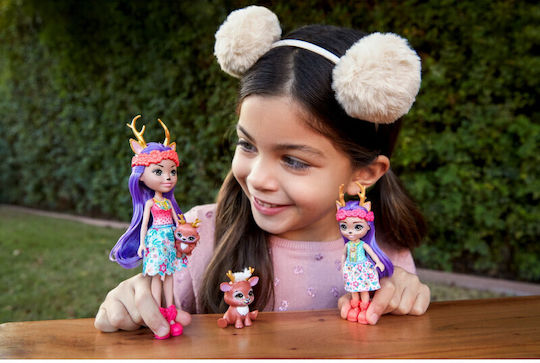 Enchantimals Set Sister Dolls Their Pets Danessa Deer Sprint Danetta Deer Fleet