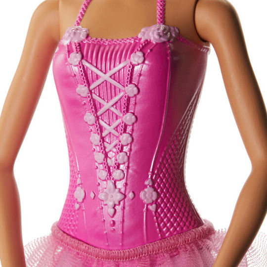 Păpușă Barbie Blondă Baletă în Costum Roz