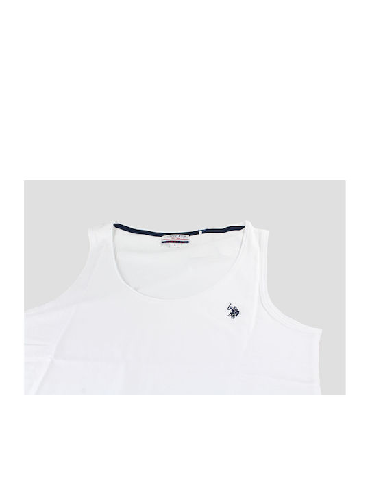 U.S. Polo Assn. Assn Bluza Bărbătească Fără Mâneci Albă