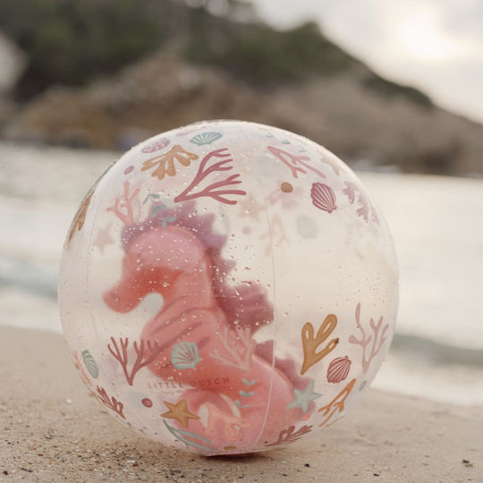 Little Dutch Inflatable Beach Ball in Pink Color 35 cm