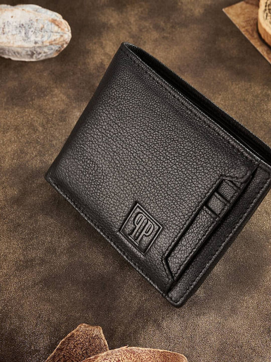 Leather Men's Wallet Classic with RFID Black