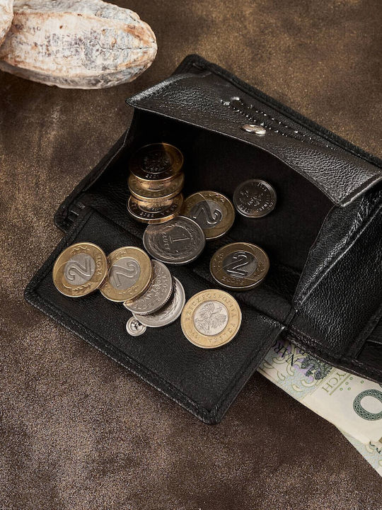 Leather Men's Wallet Classic with RFID Black