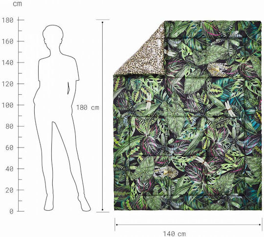 Butlers Blanket 180x180cm in Green color