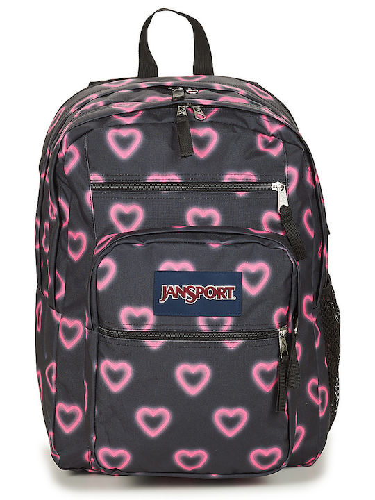 Jansport Big Student Σχολική Τσάντα Πλάτης Γυμνασίου - Λυκείου σε Μαύρο χρώμα