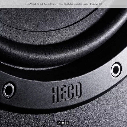 Heco Victa Elite D134808 Αυτοενισχυόμενο Subwoofer με Ηχείο 10" 100W Μαύρο